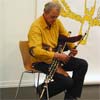 carel Lanters speelt de Uilleann pipes