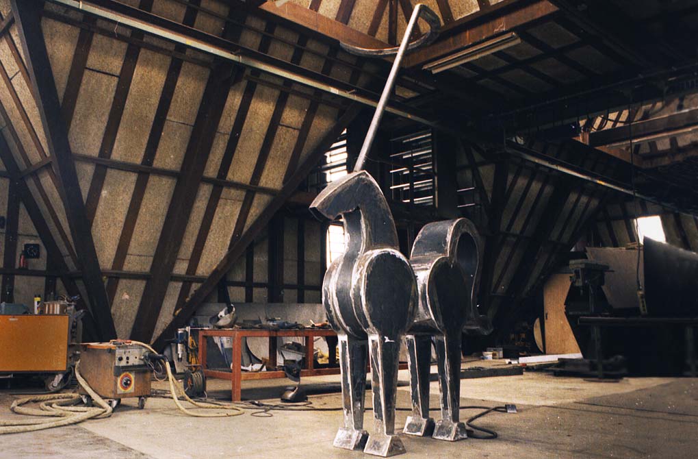 het stalen paard is gelast © André Boone