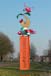 Forês een ontwerp voor Groesbeek, opeenstapeling van een tempeldeur, vliegtuig, vis en eend