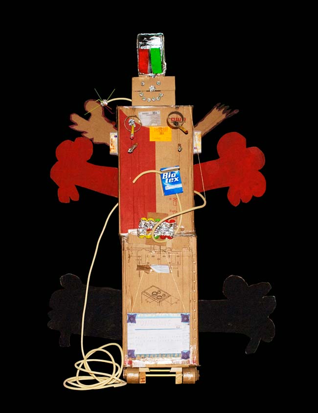  alt="Cyborg gemaakt door de kinderen van klas 4"
