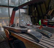 a sciccor of corten-steel