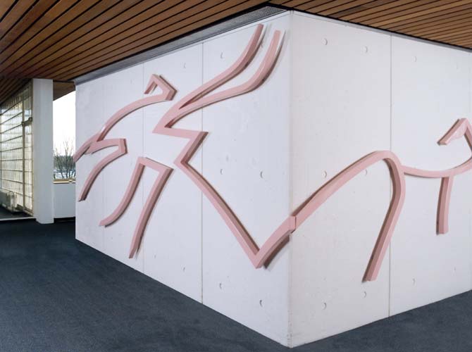het roze relief, © André Boone