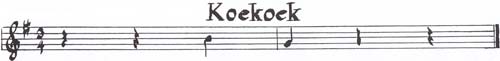 notenschrift driekwartsmaat